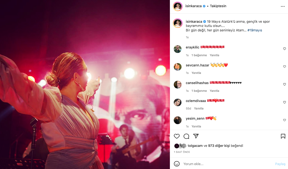 Ünlü isimler 19 Mayıs Atatürk'ü Anma, Gençlik ve Spor Bayramı'nı sosyal medyadan kutladı 18
