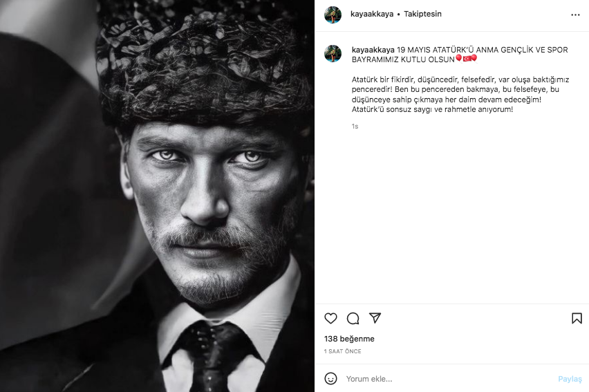Ünlü isimler 19 Mayıs Atatürk'ü Anma, Gençlik ve Spor Bayramı'nı sosyal medyadan kutladı 28