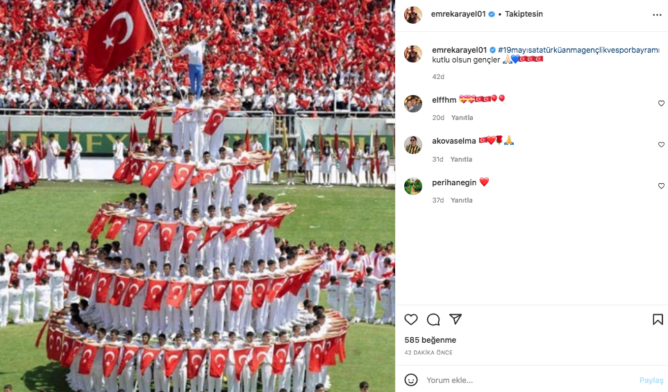 Ünlü isimler 19 Mayıs Atatürk'ü Anma, Gençlik ve Spor Bayramı'nı sosyal medyadan kutladı 21