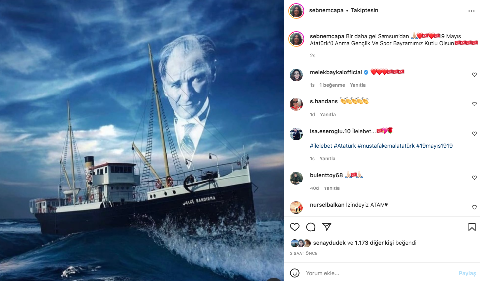 Ünlü isimler 19 Mayıs Atatürk'ü Anma, Gençlik ve Spor Bayramı'nı sosyal medyadan kutladı 27