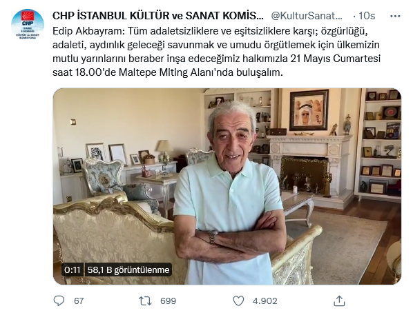 ‘Yalakadan sanatçı olmaz’ diyen Kılıçdaroğlu şimdi de sanatçıların desteklerini paylaştı 7
