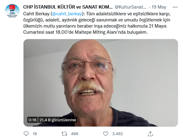 ‘Yalakadan sanatçı olmaz’ diyen Kılıçdaroğlu şimdi de sanatçıların desteklerini paylaştı 22