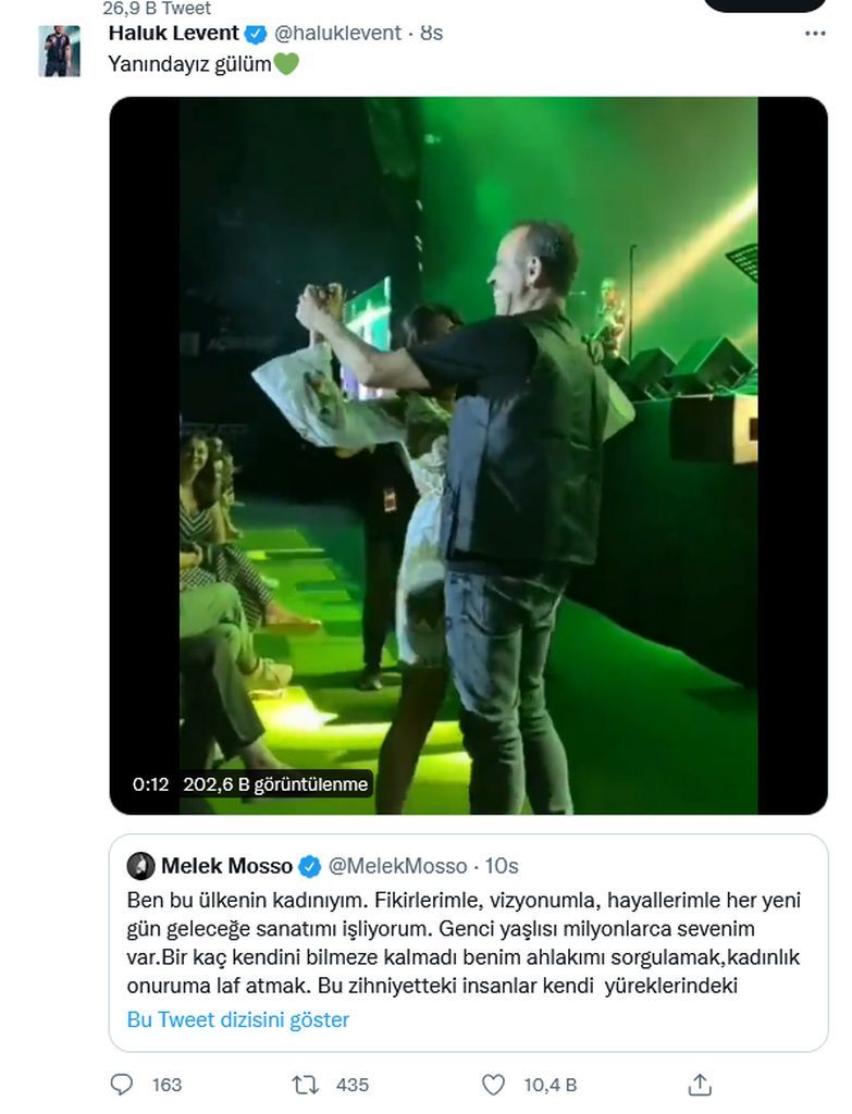 Konseri iptal edilen Melek Mosso'ya ünlü isimlerden destek yağdı: Ahlaklı Konser! Yine ortaçağdan güzel bir orta geldi 6