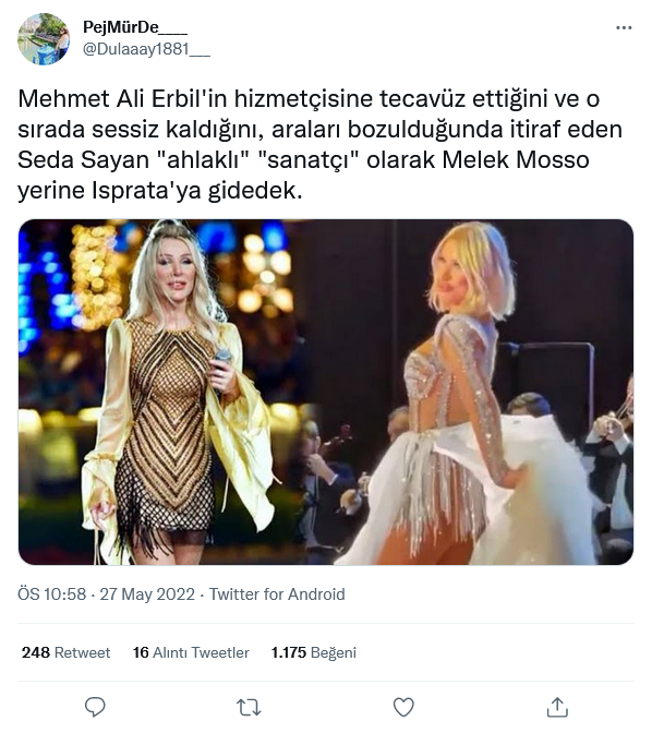 Isparta konseri iptal edilen Melek Mosso'nun yerine Seda Sayan sahne alacak 7