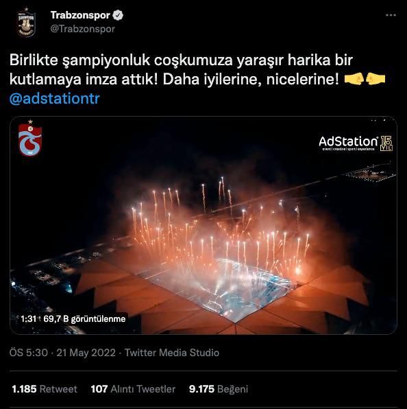 Trabzonspor'un dev şampiyonluk kutlaması dünyada büyük yankı uyandırdı 15