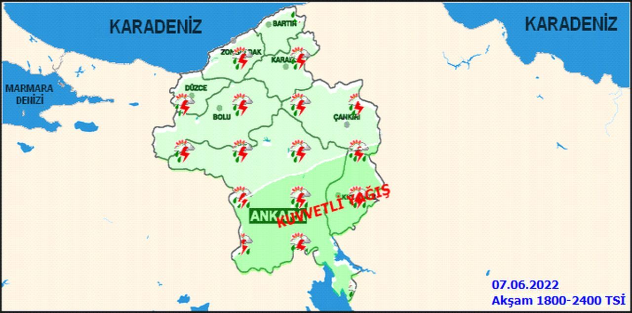 Ankara Valiliği uyardı! Kuvvetli sağanak yağışa dikkat 1