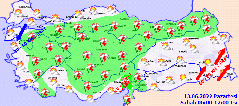 Sağanak ve gök gürültülü sağanak yağış etkisini sürdürecek! 3