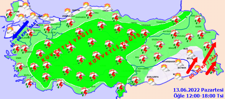 Sağanak ve gök gürültülü sağanak yağış etkisini sürdürecek! 4