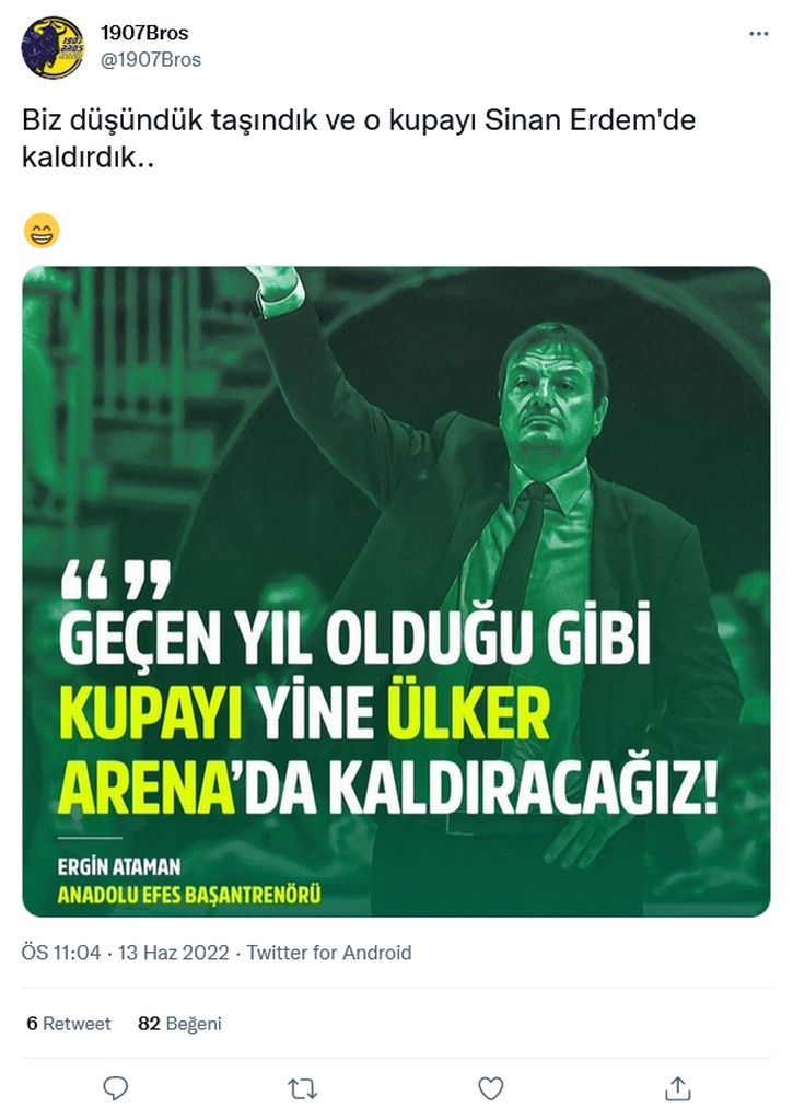 Fenerbahçe taraftarı, Ergin Ataman'ı kendi sözleriyle vurdu 4