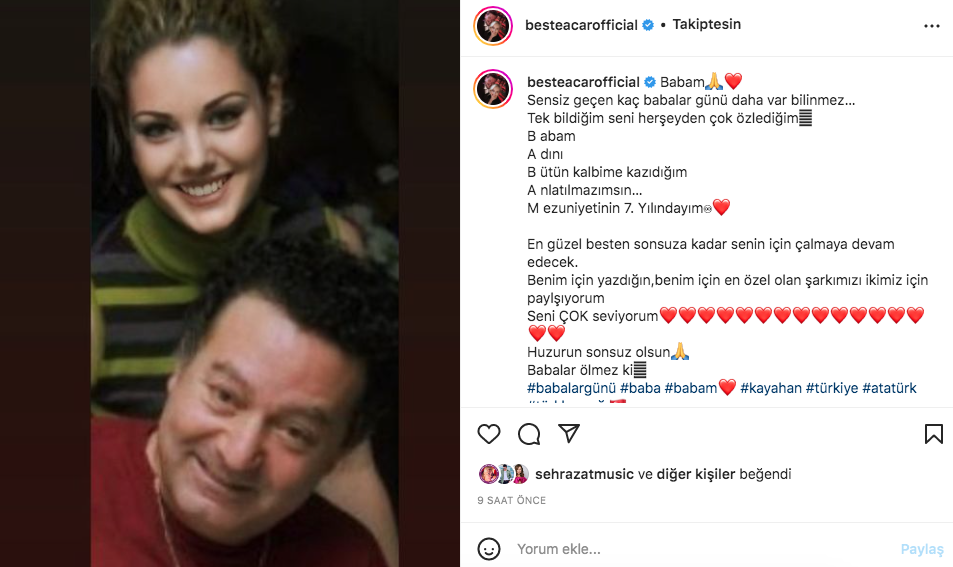 Ünlü isimlerden Babalar Günü paylaşımları (19 Haziran 2022) 40