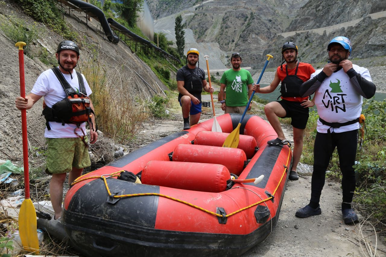Çoruh Nehri'nde rafting heyecanı! 2