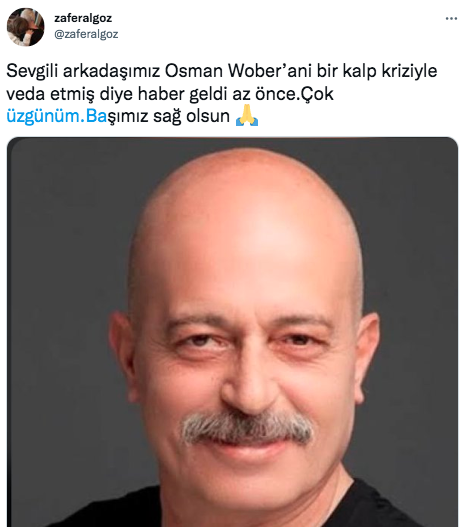 Osman Wöber'in vefatı sanat camiasını yasa boğdu! Ünlüler üzüntülerini bu sözlerle dile getirdiler... 2