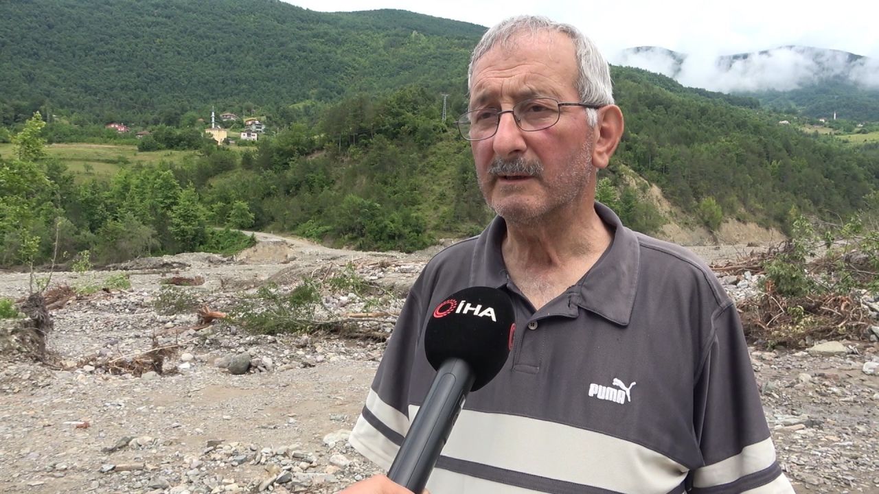 Kastamonu'da selden zarar gören köprü ve yollar dron ile havadan görüntülendi 5