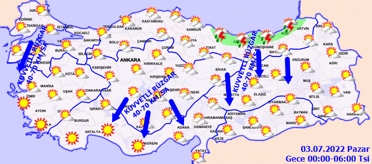 Hafta sonu için plan yapanlara kötü haber: Kuvvetli rüzgar ve sağanak etkili olacak! 6
