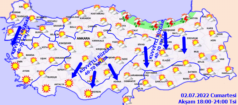 Hafta sonu için plan yapanlara kötü haber: Kuvvetli rüzgar ve sağanak etkili olacak! 5