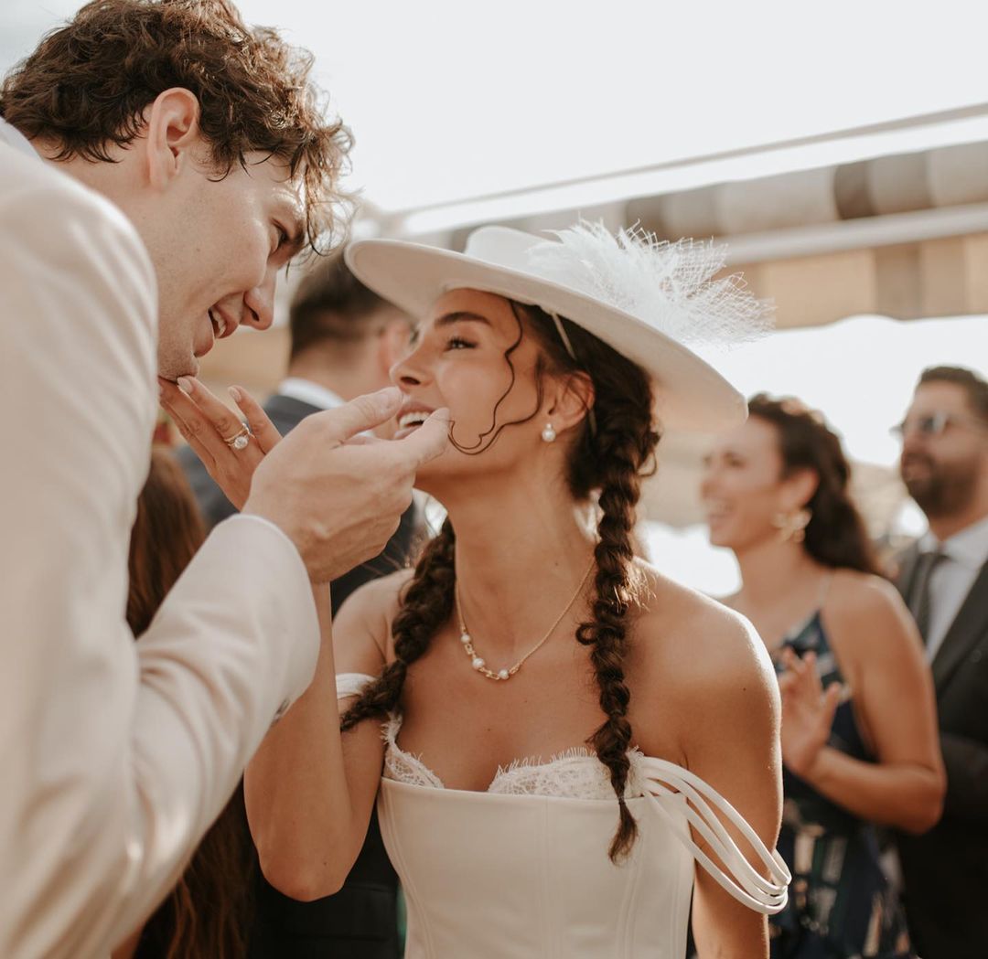 Cedi Osman ile Makedonya'da evlenen Ebru Şahin nikah töreninden fotoğraflarını yayınladı 17