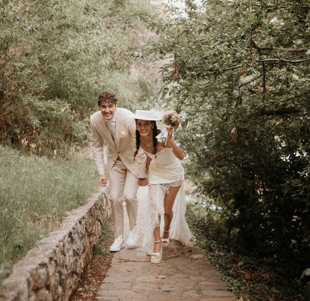 Cedi Osman ile Makedonya'da evlenen Ebru Şahin nikah töreninden fotoğraflarını yayınladı 20