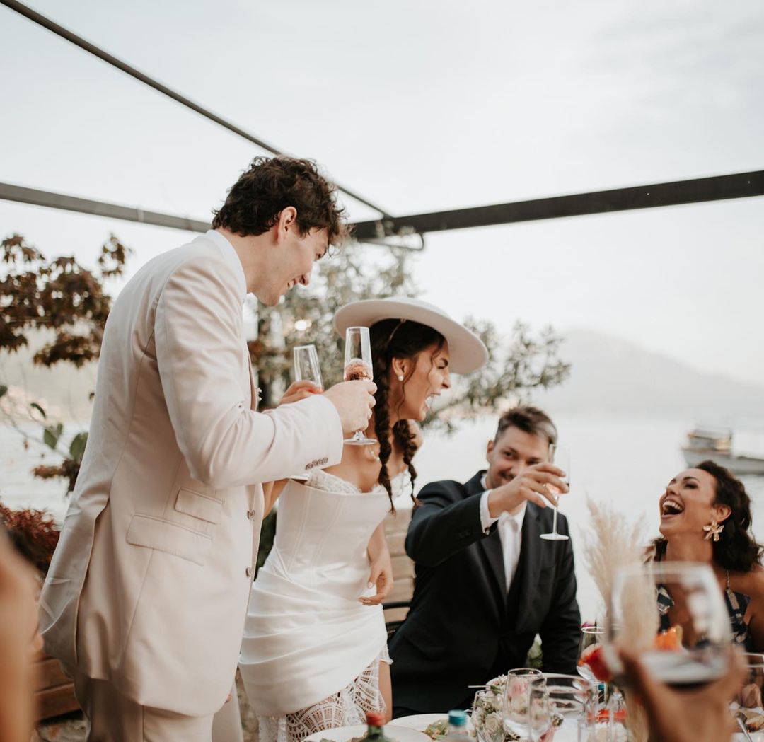 Cedi Osman ile Makedonya'da evlenen Ebru Şahin nikah töreninden fotoğraflarını yayınladı 15
