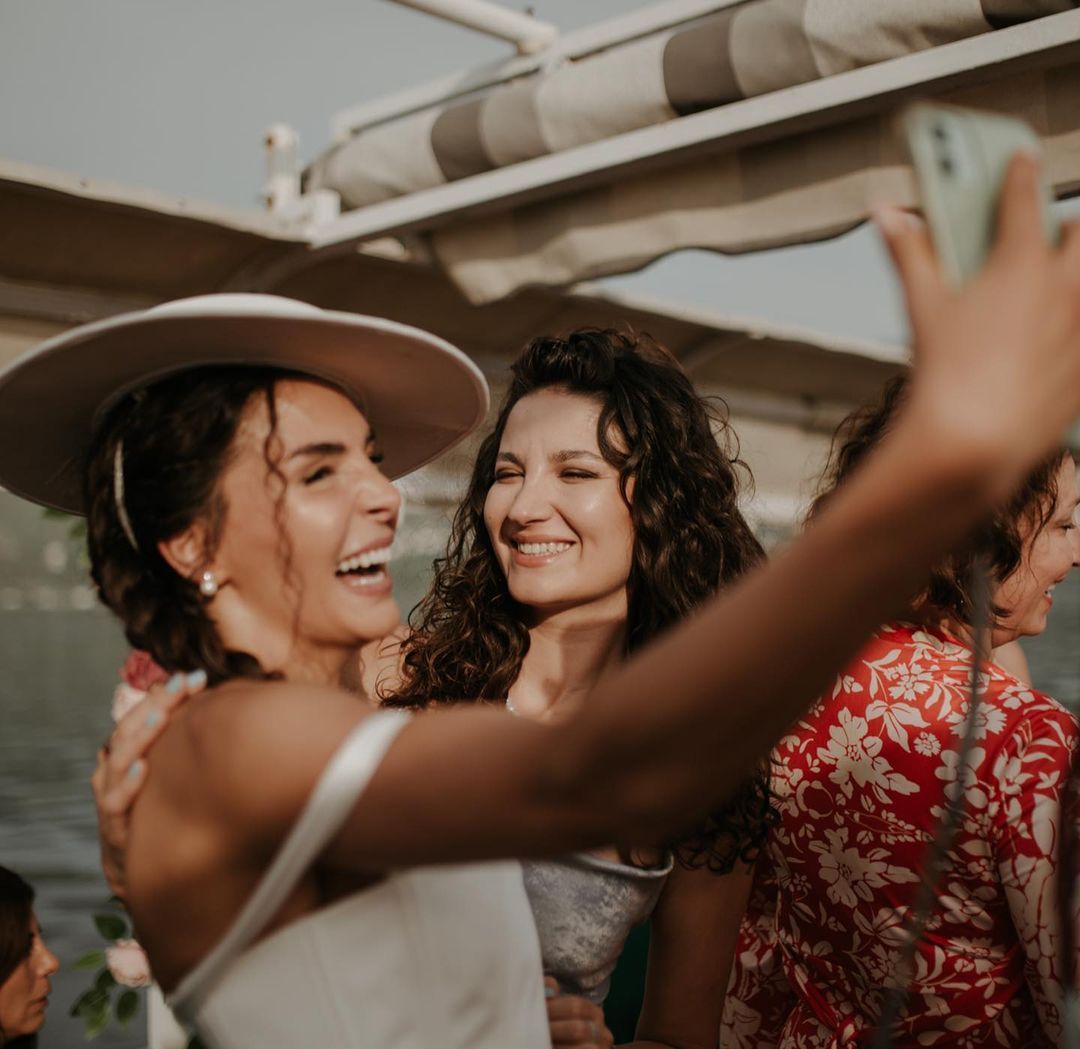 Cedi Osman ile Makedonya'da evlenen Ebru Şahin nikah töreninden fotoğraflarını yayınladı 14