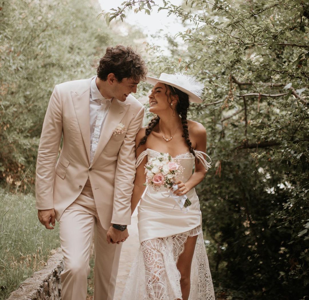 Cedi Osman ile Makedonya'da evlenen Ebru Şahin nikah töreninden fotoğraflarını yayınladı 19
