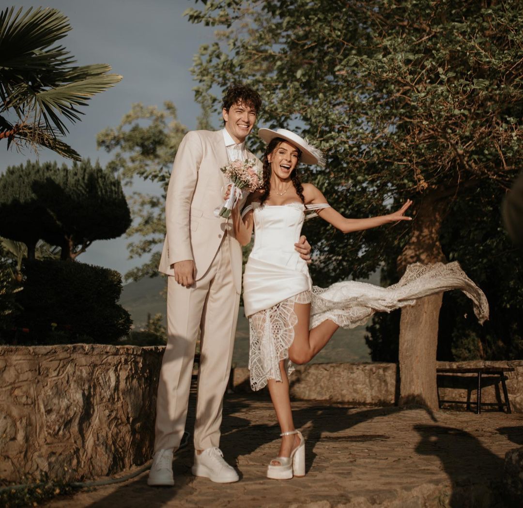 Cedi Osman ile Makedonya'da evlenen Ebru Şahin nikah töreninden fotoğraflarını yayınladı 18