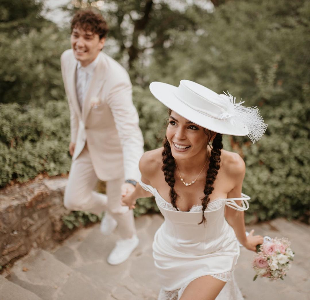 Cedi Osman ile Makedonya'da evlenen Ebru Şahin nikah töreninden fotoğraflarını yayınladı 21