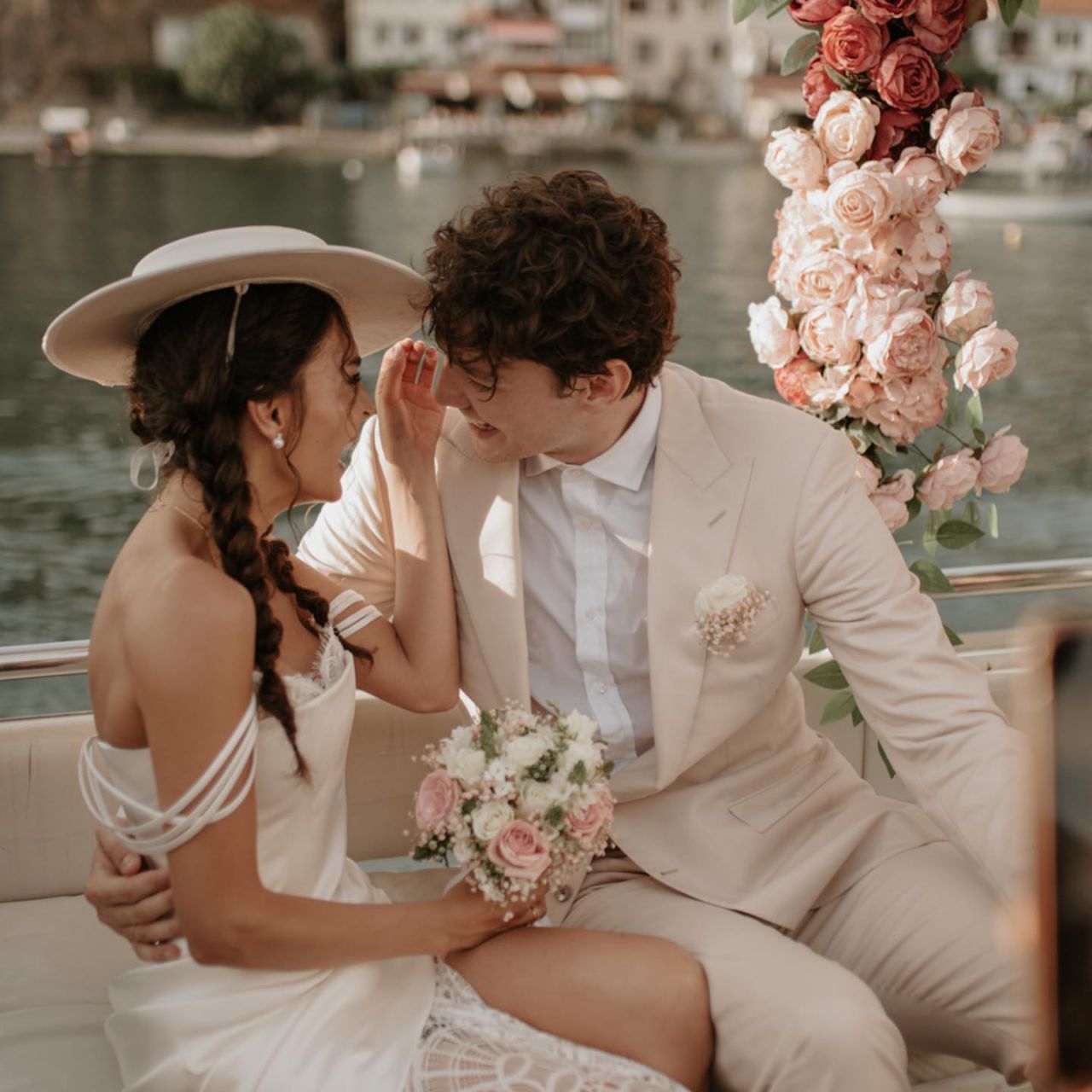 Cedi Osman ile Makedonya'da evlenen Ebru Şahin nikah töreninden fotoğraflarını yayınladı 4