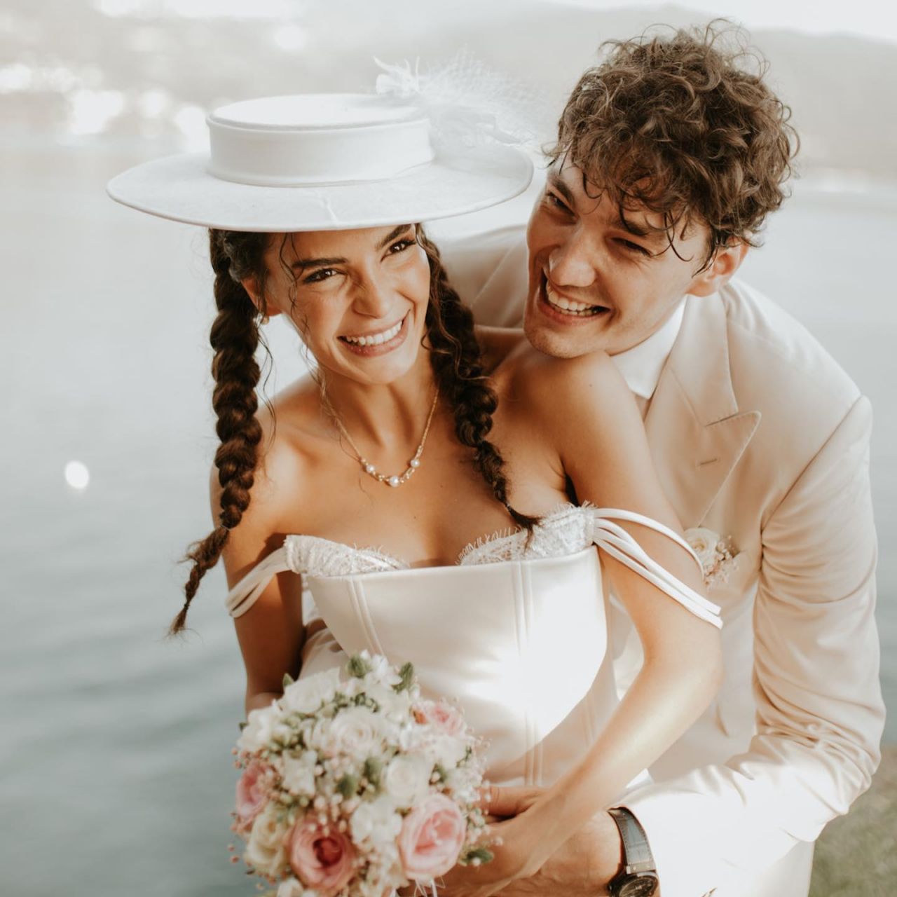 Cedi Osman ile Makedonya'da evlenen Ebru Şahin nikah töreninden fotoğraflarını yayınladı 11