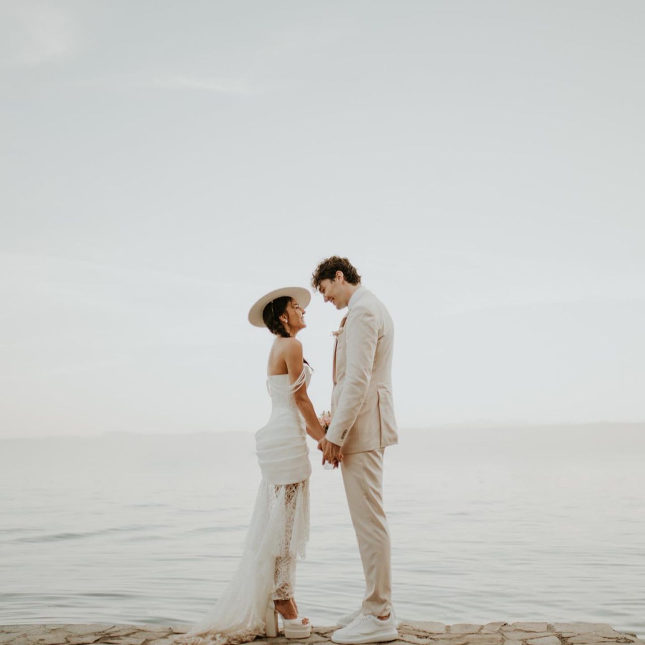 Cedi Osman ile Makedonya'da evlenen Ebru Şahin nikah töreninden fotoğraflarını yayınladı 3