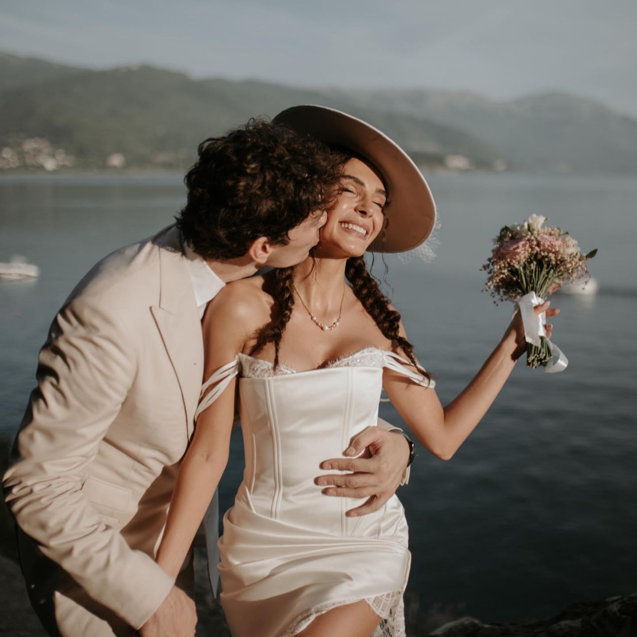 Cedi Osman ile Makedonya'da evlenen Ebru Şahin nikah töreninden fotoğraflarını yayınladı 10