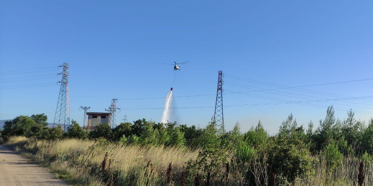 Çanakkale Biga'da orman yangını! Müdahale havadan ve karadan devam ediyor 1
