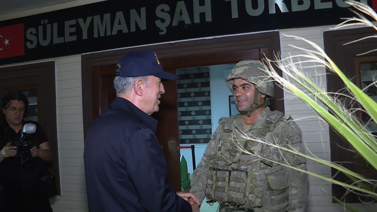 Bakan Akar ve TSK Komuta Kademesi, Süleyman Şah Türbesi'nde 10