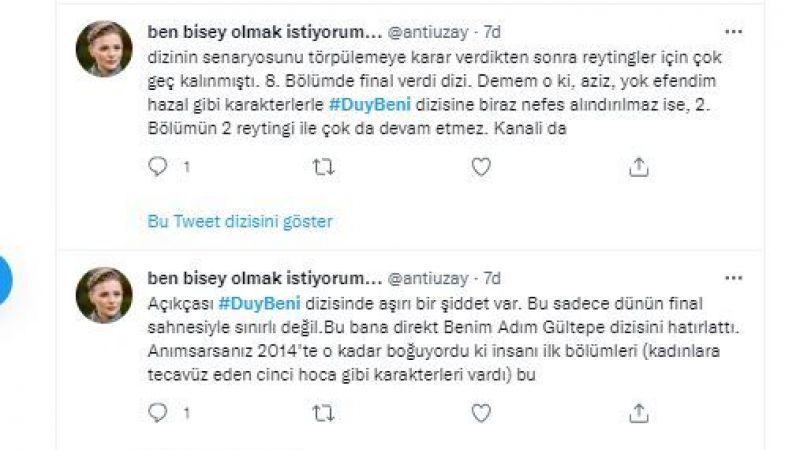 Duy Beni Dizisi Sosyal Medyayı Salladı! O Sahneye Tepki Yağdı! 10