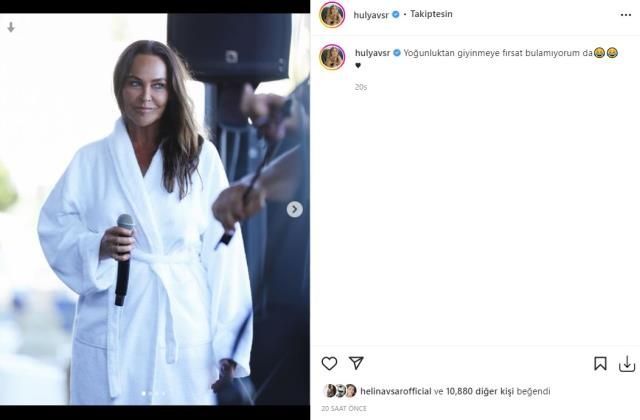 Hülya Avşar sahneye bornozla çıktı 7