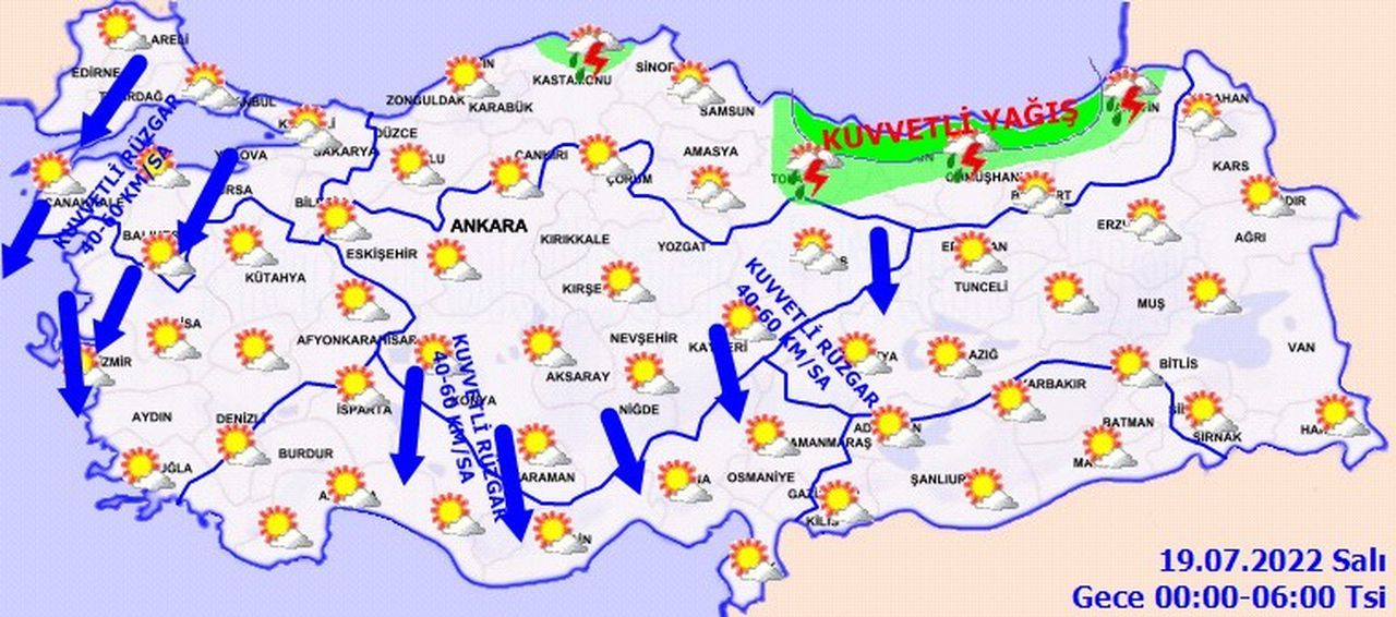 Meteoroloji sarı kodla uyardı! Marmara’da fırtına bekleniyor 1