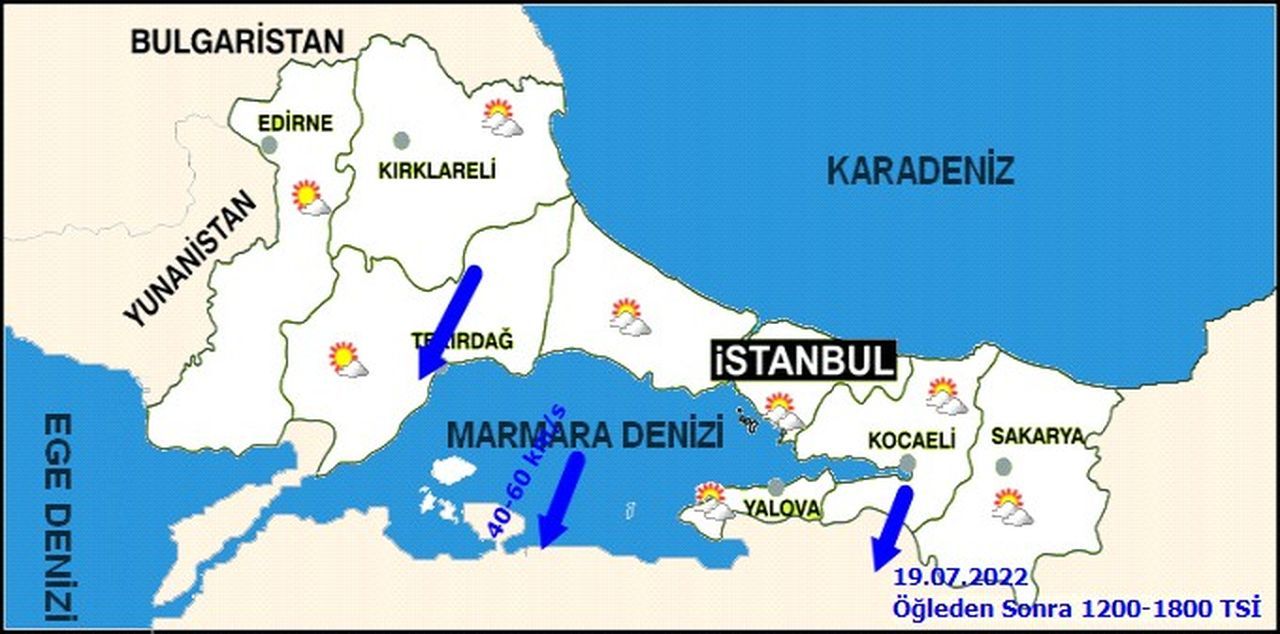 Meteoroloji sarı kodla uyardı! Marmara’da fırtına bekleniyor 8