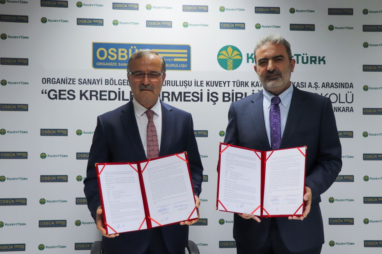 Kuveyt Türk Katılım Bankası OSB'lerinin Güneş Enerji Santrali yatırımlarına finansal destek sağlayacak 1