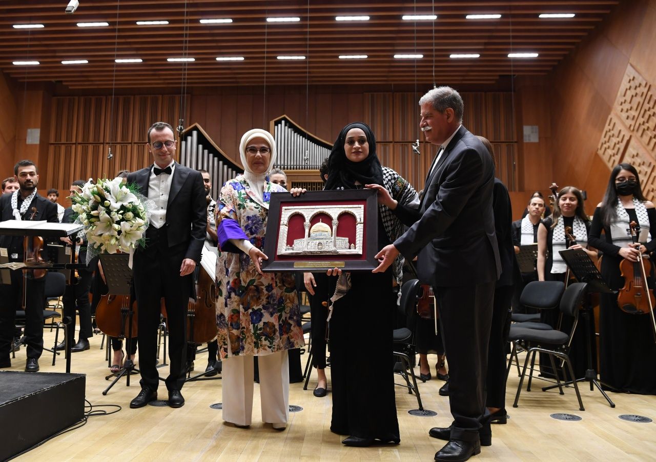 Emine Erdoğan Filistinli sanatçıların "Barış Konseri"ni izledi 9