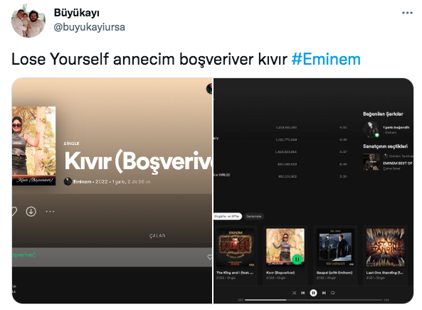 Spotify'dan görülmemiş hata! Eminem'in listesine yanlışlıkla eklenen Türkçe şarkı sosyal medyada gündem oldu 21