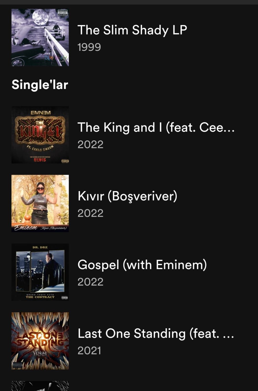 Spotify'dan görülmemiş hata! Eminem'in listesine yanlışlıkla eklenen Türkçe şarkı sosyal medyada gündem oldu 3