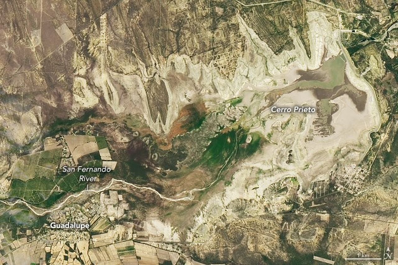 NASA, Meksika'da kuraklığın geldiği boyutu uzaydan fotoğrafladı 2