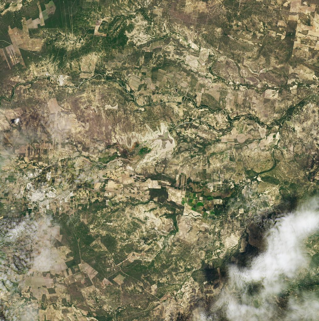 NASA, Meksika'da kuraklığın geldiği boyutu uzaydan fotoğrafladı 5