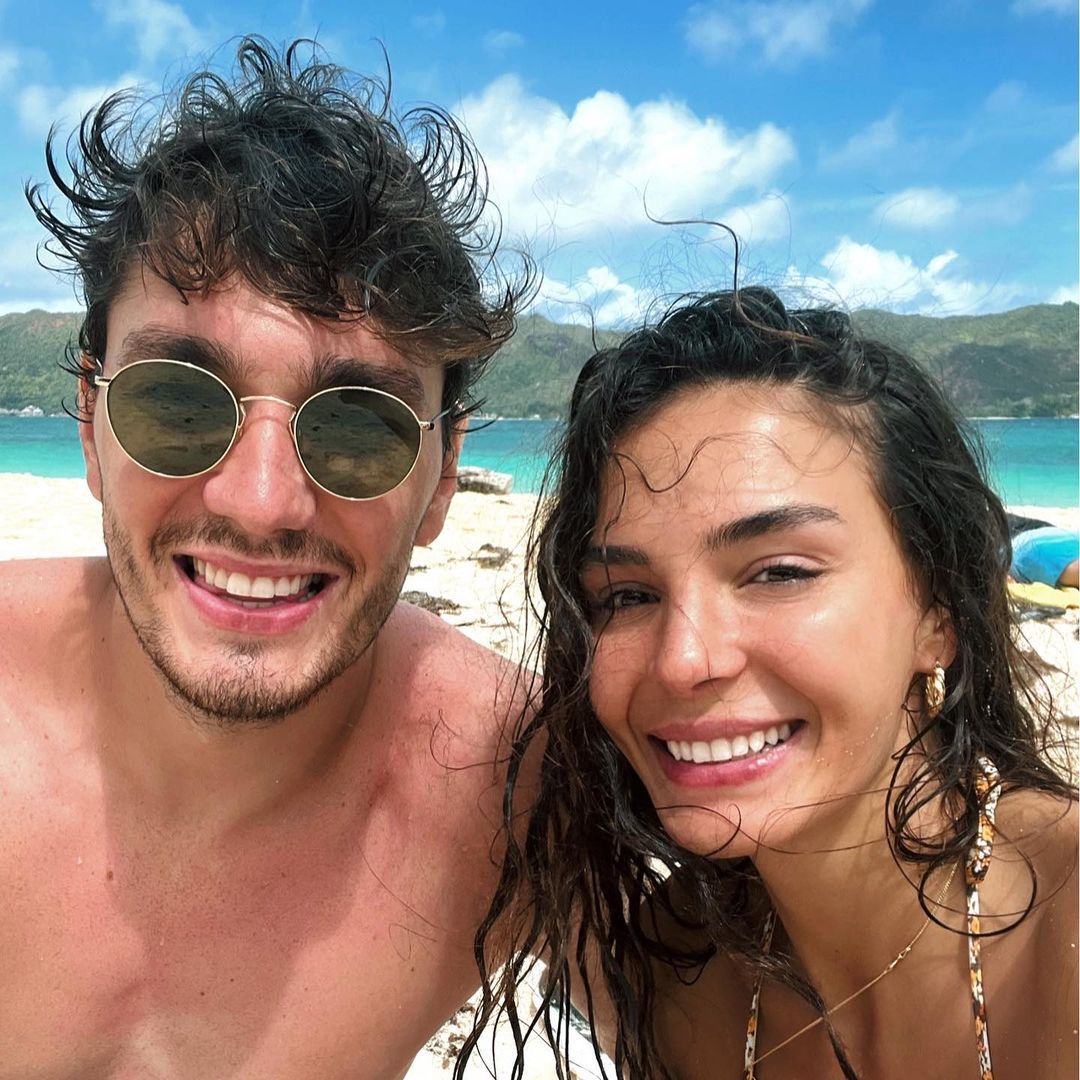 Ebru Şahin ile Cedi Osman'ın balayı tatili devam ediyor... Soluğu Seyşeller'de aldılar 7