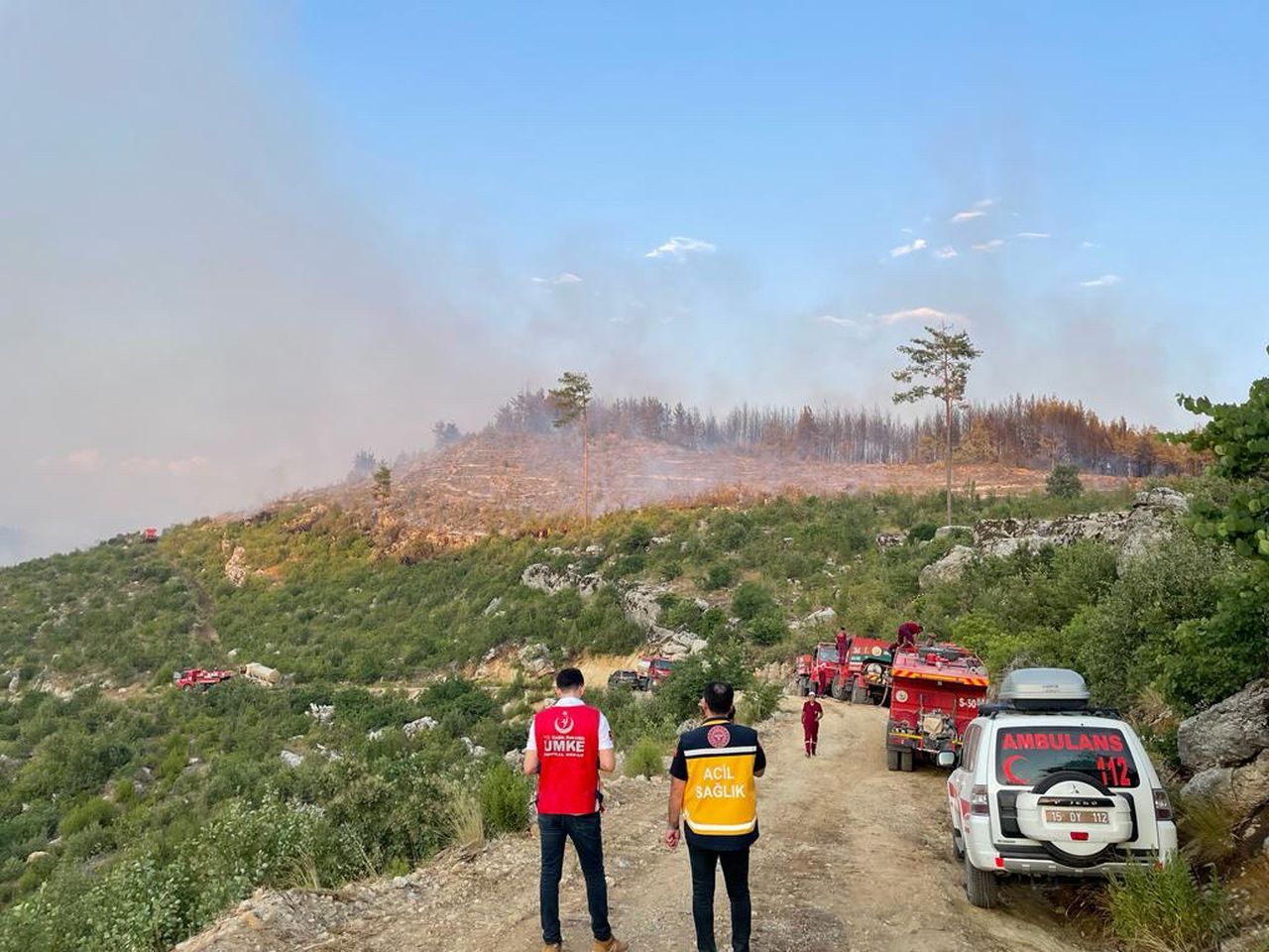 Burdur'da orman yangını! Karadan ve havadan müdahale ediliyor 6
