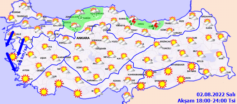 Meteoroloji'den yüksek sıcaklık ve kuvvetli rüzgar uyarısı! Harita yayınlayıp duyurdu... 4