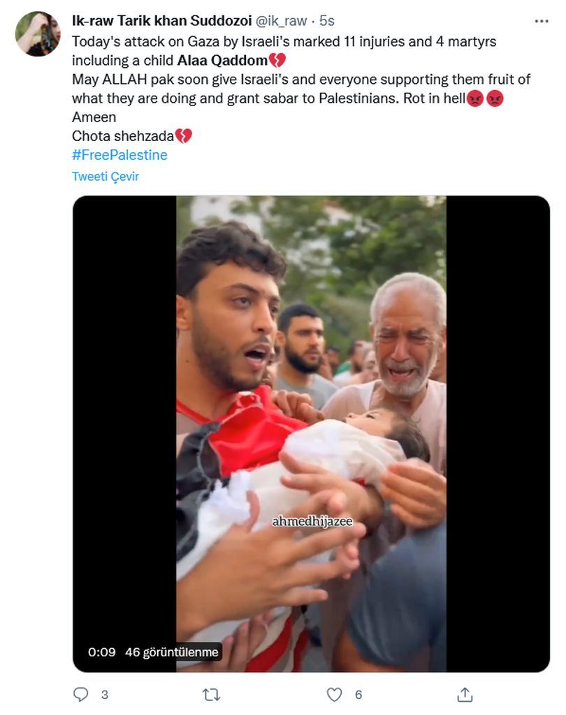 Milyonlar İsrail'in katlettiği 5 yaşındaki Alaa'ya ağlıyor 12