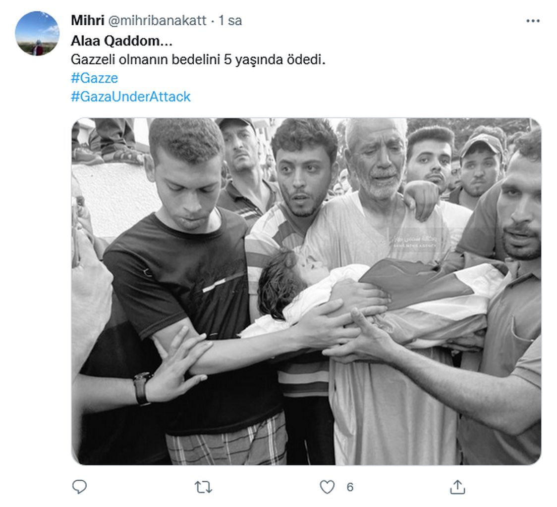 Milyonlar İsrail'in katlettiği 5 yaşındaki Alaa'ya ağlıyor 21