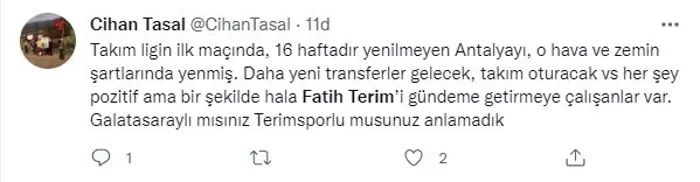Galatasaraylı taraftarlardan sosyal medyada Fatih Terim ve Okan Buruk paylaşımları 8