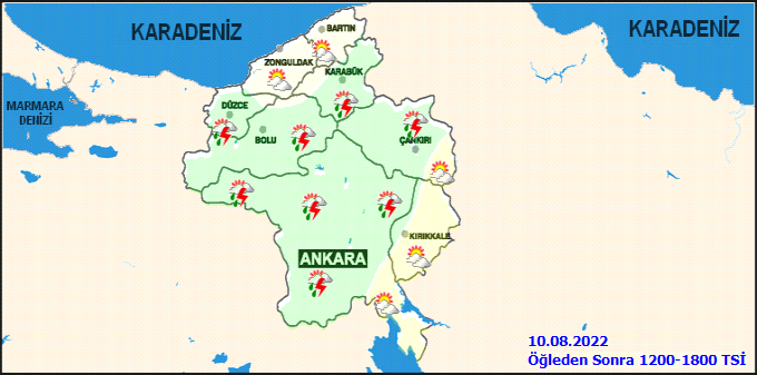 Ankara için gök gürültülü sağanak yağış uyarısı! 4