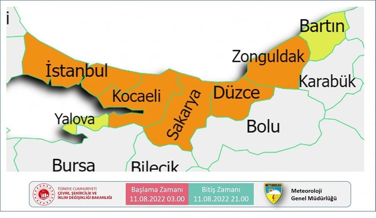 Sel ve su baskınlarına dikkat! Meteoroloji'den 5 ile turuncu, 2 ile sarı uyarı yapıldı 4